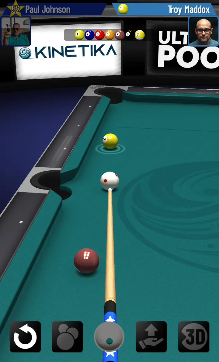 Ultimate Pool Mobile cushion angle screenshot