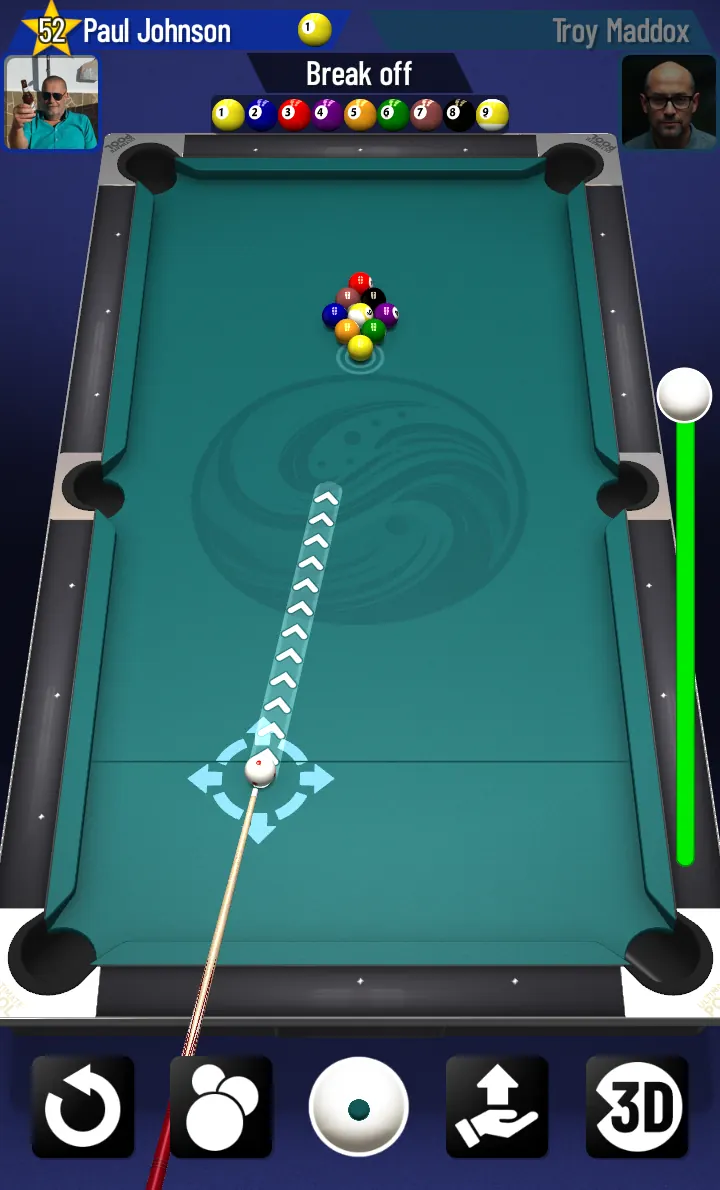 Ultimate Pool Mobile break dynamics screenshot